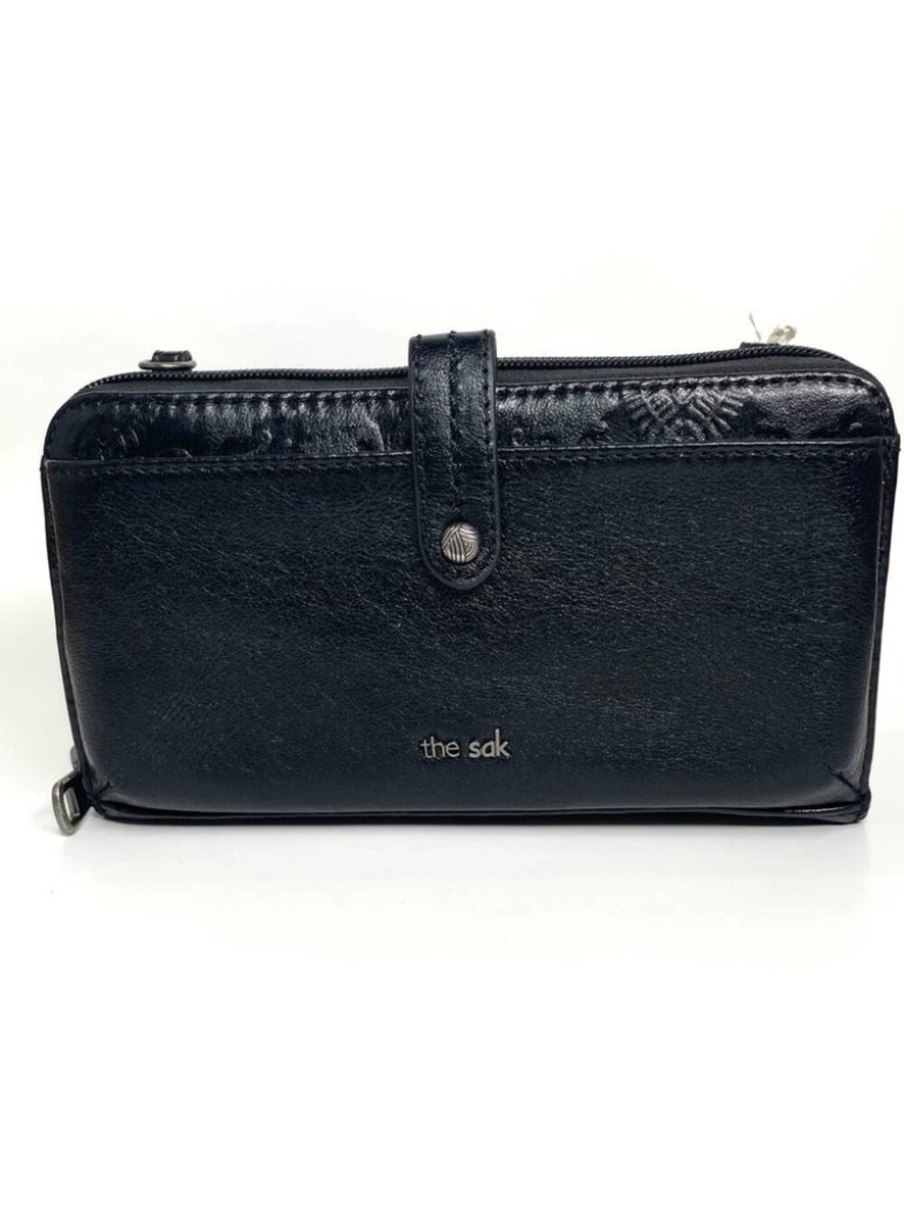 The Sak Leather Crossbody Bag Black Everyday Boho Adjustable Shoulder Purse